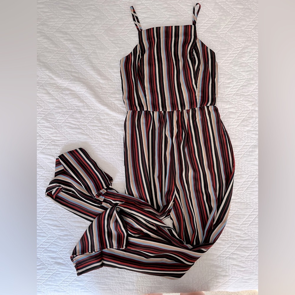 Multicolored Stripe Jumpsuit